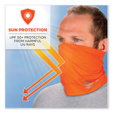 ergodyne® Chill-Its 6489 2-Layer Cooling Performance Knit Multi-Band, Polyester/Spandex, S/M, Hi-Vis Orange, Ships in 1-3 Business Days (EGO42146) Each