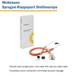 McKesson Sprague Stethoscope Orange 2-Tube 22 Inch Tube Double Sided Chestpiece (1089448_CS) 20/CS