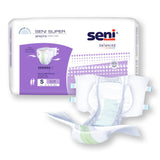 Seni® Super Unisex Adult Incontinence Brief Small Disposable Heavy Absorbency (1163834_CS) 75/CS