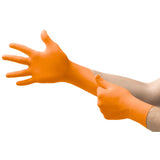 MICROFLEX® Blaze® Exam Glove Large NonSterile Nitrile Standard Cuff Length Textured Fingertips Orange Not Rated (1083384_BX) 100/BX