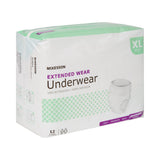 McKesson Unisex Adult Absorbent Underwear Pull On with Tear Away Seams X-Large Disposable Heavy Absorbency (1123840_BG) 12/BG