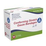 Dynarex® Conforming Bandage 2 Inch X 4-1/10 Yard 1-Ply NonSterile 12 per Pack (691352_CS) 96/CS