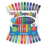 The Pencil Grip™ Kwik Stick Tempera Paint, 3.5", Assorted Colors, 24/Pack (TPG604) Each