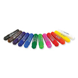 The Pencil Grip™ Kwik Stick Tempera Paint, 3.5", Assorted Colors, 12/Pack (TPG602) Pack of 12