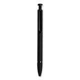 U Brands Monterey Soft Touch Ballpoint Pen, Retractable, Medium 1 mm, Black Ink, Midnight Barrel, 12/Pack (UBR3786U0124) Each