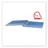 Universal® Slant D-Ring View Binder, 3 Rings, 1.5" Capacity, 11 x 8.5, Light Blue (UNV20723) Each