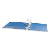 Universal® Slant D-Ring View Binder, 3 Rings, 3" Capacity, 11 x 8.5, Light Blue (UNV20753) Each
