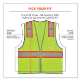 ergodyne® GloWear 8246Z-S Single Size Class 2 Two-Tone Mesh Vest, Polyester, 2X-Large, Lime, Ships in 1-3 Business Days (EGO24566) Each