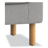 HON® Parkwyn Series Club Chair, 33" x 26.75" x 29", Gray Seat, Gray Back, Oak Base (HONVP3LCHRGRY) Each