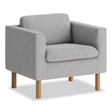 HON® Parkwyn Series Club Chair, 33" x 26.75" x 29", Gray Seat, Gray Back, Oak Base (HONVP3LCHRGRY) Each