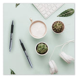 Zebra® F-402 Ballpoint Pen, Retractable, Fine 0.7 mm, Black Ink, Stainless Steel/Black Barrel (ZEB29210) Each