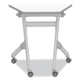 Safco® Learn Nesting Trapezoid Desk, 32.83" x 22.25" to 29.5", White/Silver, Ships in 1-3 Business Days (SAF1226DE) Each