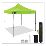 ergodyne® Shax 6000 Heavy-Duty Pop-Up Tent, Single Skin, 10 ft x 10 ft, Polyester/Steel, Lime, Ships in 1-3 Business Days (EGO12900) Each
