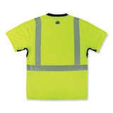 ergodyne® GloWear 8283BK Class 2 Lightweight Performance Hi-Vis T-Shirt, Polyester, Small, Lime, Ships in 1-3 Business Days (EGO23502) Each