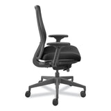 HON® Nucleus Series Recharge Task Chair, Supports Up to 300 lb, 16.63 to 21.13 Seat Height, Black Seat/Back, Black Base (HONNR12SAMC10BT) Each