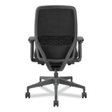 HON® Nucleus Series Recharge Task Chair, Supports Up to 300 lb, 16.63 to 21.13 Seat Height, Black Seat/Back, Black Base (HONNR12SAMC10BT) Each