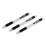 Zebra® Z-Grip Mechanical Pencil, 0.7 mm, HB (#2), Black Lead, Clear/Black Barrel, 24/Pack (ZEB15241) Pack of 24