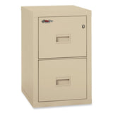 FireKing® Compact Turtle Insulated Vertical File, 1-Hour Fire, 2 Legal/Letter File Drawers, Parchment, 17.75" x 22.13" x 27.75" (FIR2R1822CPA) Each