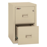 FireKing® Compact Turtle Insulated Vertical File, 1-Hour Fire, 2 Legal/Letter File Drawers, Parchment, 17.75" x 22.13" x 27.75" (FIR2R1822CPA) Each