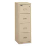 FireKing® Compact Turtle Insulated Vertical File, 1-Hour Fire Protection, 4 Legal/Letter File Drawer, Parchment, 17.75 x 22.13 x 52.75 (FIR4R1822CPA) Each