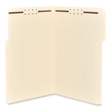 Universal® Reinforced Top Tab Fastener Folders, 0.75" Expansion, 2 Fasteners, Legal Size, Manila Exterior, 50/Box (UNV13520) Each