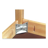 Diversified Woodcrafts Classroom Book Compartment Science Table, 54w x 24d x 30h, Black High Pressure Laminate (HPL) Top, Oak Base (DVWC720LBBK30N) Each