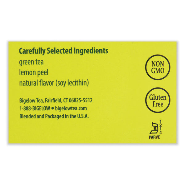 Bigelow® Green Tea with Lemon, Lemon, 0.34 lbs, 28/Box (BTC10346)