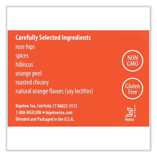 Bigelow® Orange and Spice Herbal Tea, 28/Box (BTC10398)