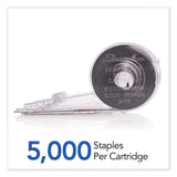 Swingline® Cartridge Staples, 0.38" Leg, 0.5" Crown, Steel, 5,000/Box (SWI69495) Roll of 5000