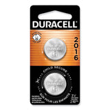 Duracell® Lithium Coin Batteries With Bitterant, 2016, 2/Pack (DURDL2016B2PK) Pack of 2