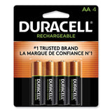 Duracell® Rechargeable StayCharged NiMH Batteries, AA, 4/Pack (DURNLAA4BCD) Pack of 4