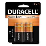 Duracell® CopperTop Alkaline 9V Batteries, 4/Pack (DURMN16RT4Z) Pack of 4