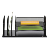 Safco® Powered Onyx Three Horizontal and Three Upright Sections, Letter Size Files, 19.5 x 11.5 x 8.25, Ships in 1-3 Business Days (SAF3231BL) Each