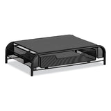 Safco® Powered Onyx Monitor Stand, 18.25" x 11.75" x 4.5", Black, Ships in 1-3 Business Days (SAF3230BL) Each