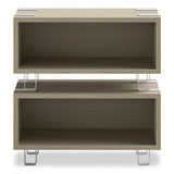 Safco Ready Home Office Small Stackable Storage, 1-Shelf, 24w x 12d x 12.25h, Beige/White, Ships in 1-3 Business Days (SAF5510WHNA) Each