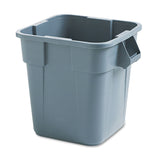 Rubbermaid® Commercial Square Brute Container, 28 gal, Polyethylene, Gray (RCP352600GY) Each