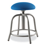 NPS® 6800 Series Height Adj Fabric Padded Seat Stool, Supports 300lb, 18"-25" Ht, Cobalt Blue Seat/Gray Base,Ships in 1-3 Bus Days (NPS6825S02) Each