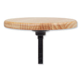 NPS® 6800 Series Height Adj Wood Seat Swivel Stool, Supports 300 lb, 19"-25" Seat Ht, Maple Seat/Black Base, Ships in 1-3 Bus Days (NPS6800W10) Each