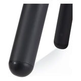 NPS® 6800 Series Height Adj Wood Seat Swivel Stool, Supports 300 lb, 19"-25" Seat Ht, Maple Seat/Black Base, Ships in 1-3 Bus Days (NPS6800W10) Each