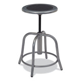 NPS® 6800 Series Height Adj Metal Seat Swivel Stool, Supports 300 lb, 18"-24" Seat Ht, Black Seat, Gray Base,Ships in 1-3 Bus Days (NPS681002) Each