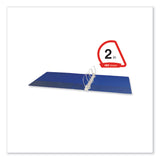 Universal® Slant D-Ring View Binder, 3 Rings, 2" Capacity, 11 x 8.5, Navy Blue (UNV20749) Each