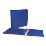 Universal® Slant D-Ring View Binder, 3 Rings, 2" Capacity, 11 x 8.5, Navy Blue (UNV20749) Each