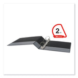 Universal® Slant D-Ring View Binder, 3 Rings, 2" Capacity, 11 x 8.5, Black, 6/Carton (UNV20745PK) Case of 6