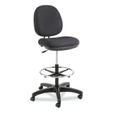 Alera® Alera Interval Series Swivel Task Stool, Supports Up to 275 lb, 23.93" to 34.53" Seat Height, Black Fabric (ALEIN4611) Each