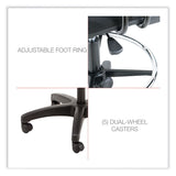 Alera® Alera Interval Series Swivel Task Stool, Supports Up to 275 lb, 23.93" to 34.53" Seat Height, Black Fabric (ALEIN4611) Each