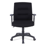 Alera® Alera Kesson Series Petite Office Chair, Supports Up to 300 lb, 17.71" to 21.65" Seat Height, Black (ALEKS4010) Each