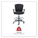 Alera® Alera Mota Series Big and Tall Stool, Supports Up to 450 lb, 28.74" to 32.67" Seat Height, Black (ALEMT4610) Each