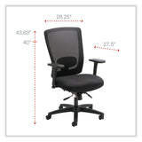 Alera® Alera Envy Series Mesh Mid-Back Multifunction Chair, Supports Up to 250 lb, 17" to 21.5" Seat Height, Black (ALENV42M14) Each