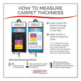 deflecto® SuperMat Frequent Use Chair Mat for Medium Pile Carpet, 36 x 48, Rectangular, Black (DEFCM14142BLK) Each