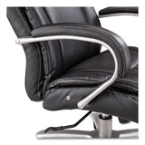 Safco® Lineage Big&Tall Mid Back Task Chair 24.5" Back, Max 350lb, 19.5" to 23.25" High Black Seat,Chrome,Ships in 1-3 Business Days (SAF3504BL) Each